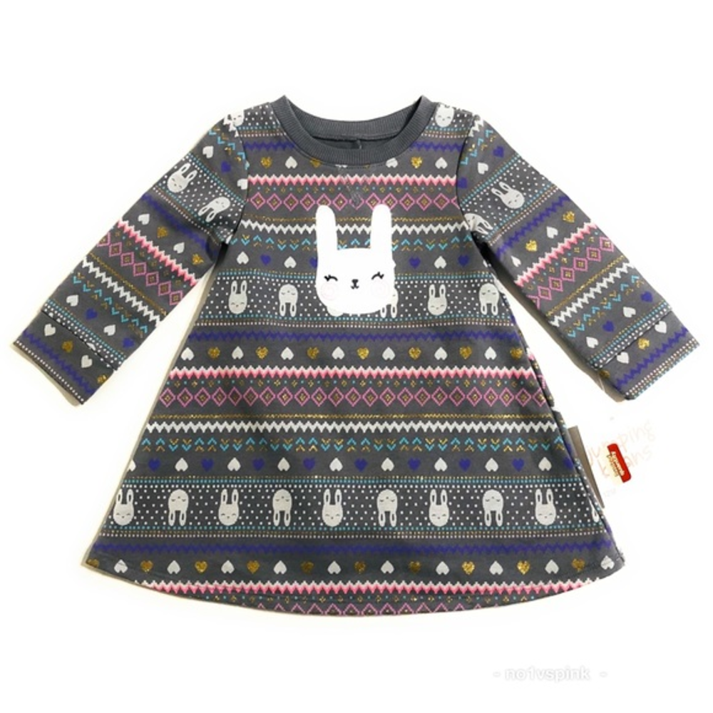 Jumping Beans Softest Long Sleeve‎ Dress w/ Panty